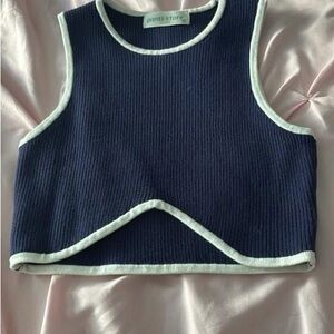 Pants Store Navy Blue Tank Top